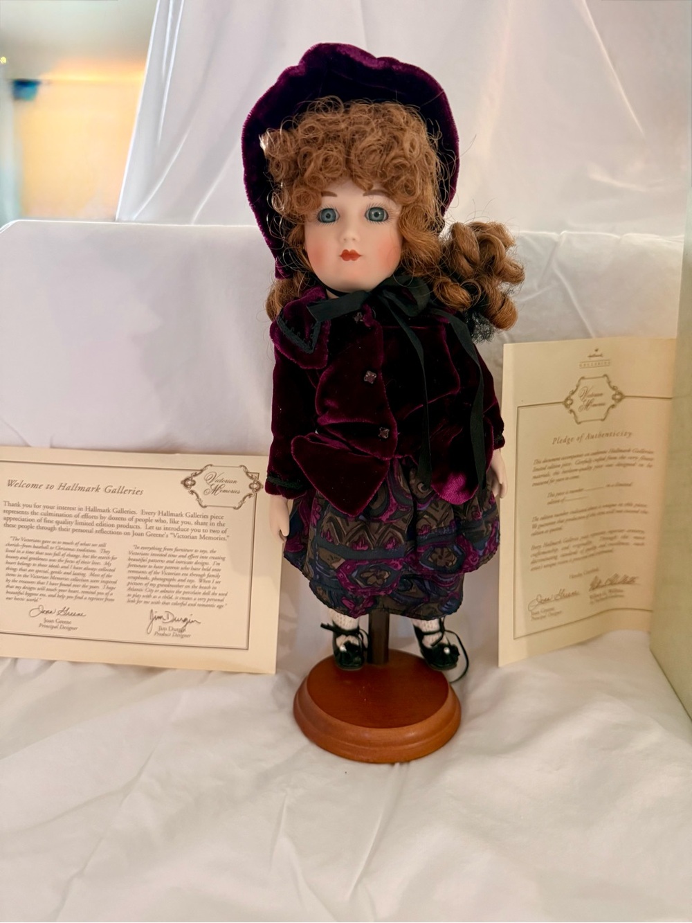 Hallmark Gallery Victorian Memories Limited Edition Bisque Doll New in Box